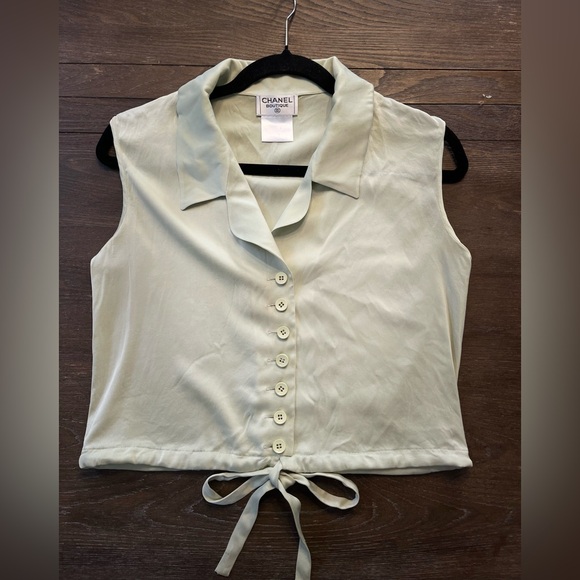 Authentic Chanel Silk Top - Picture 1 of 11
